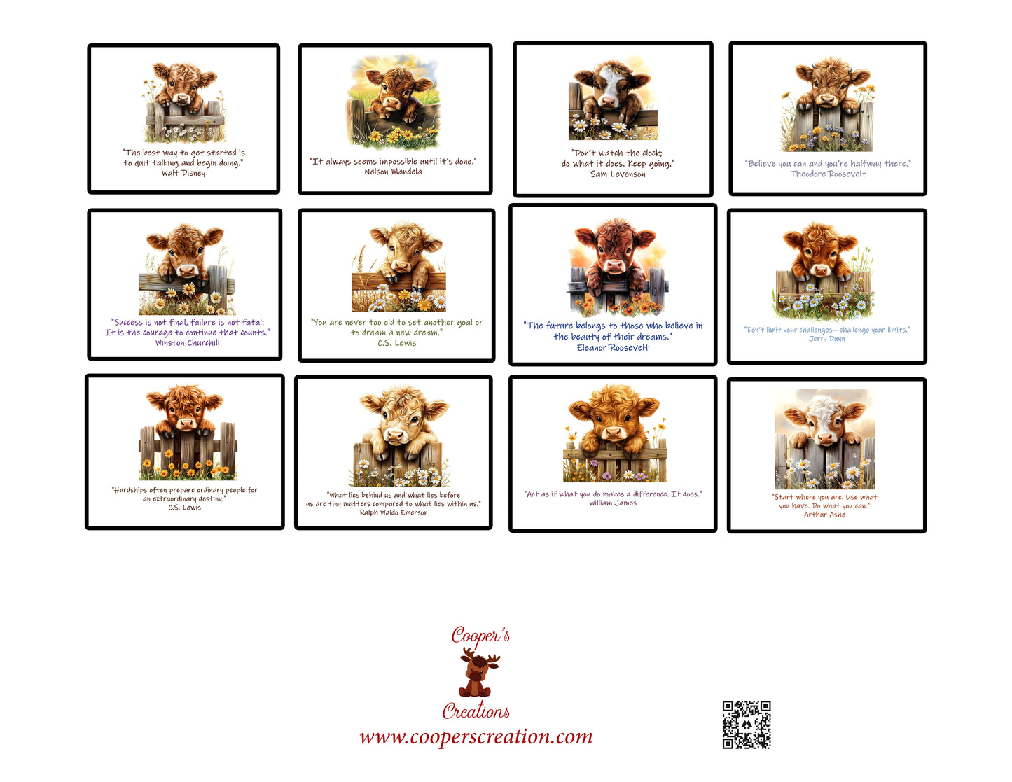 Highland Cows Inspirational B