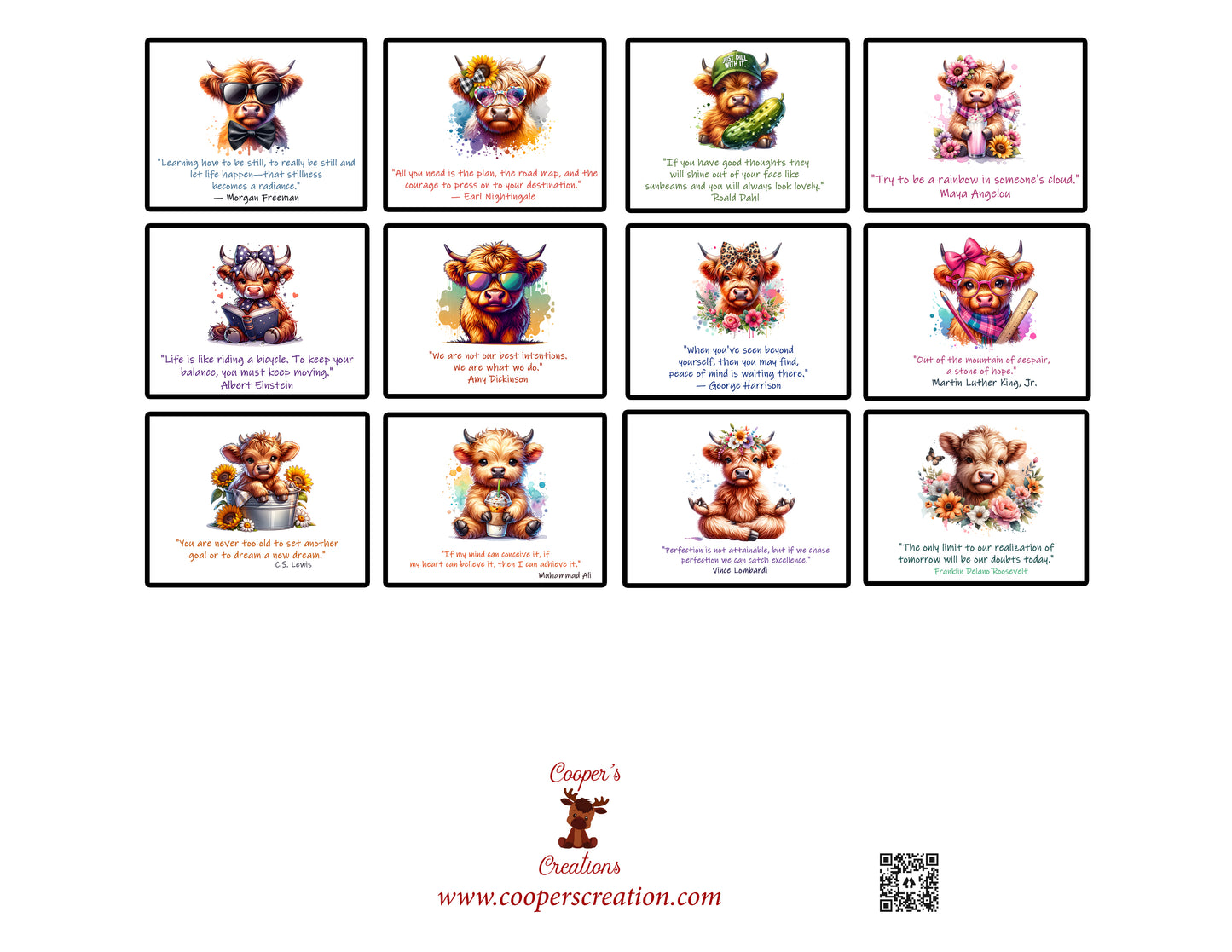 Highland Cows Inspirational A