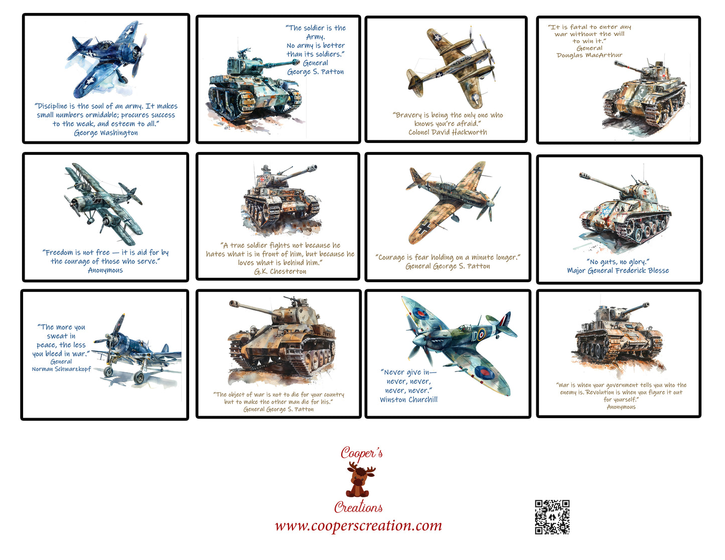 WW2 Planes and Tanks Calendar