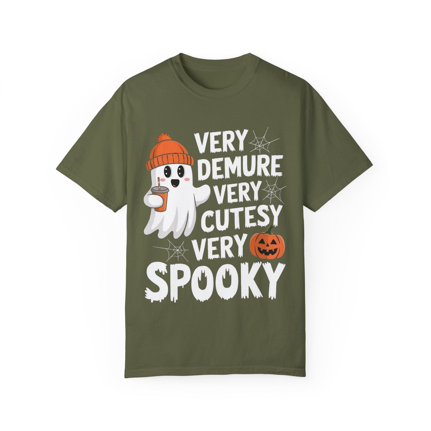 Very Demure Very Cutesy Very Spooky Unisex Garment-Dyed T-shirt