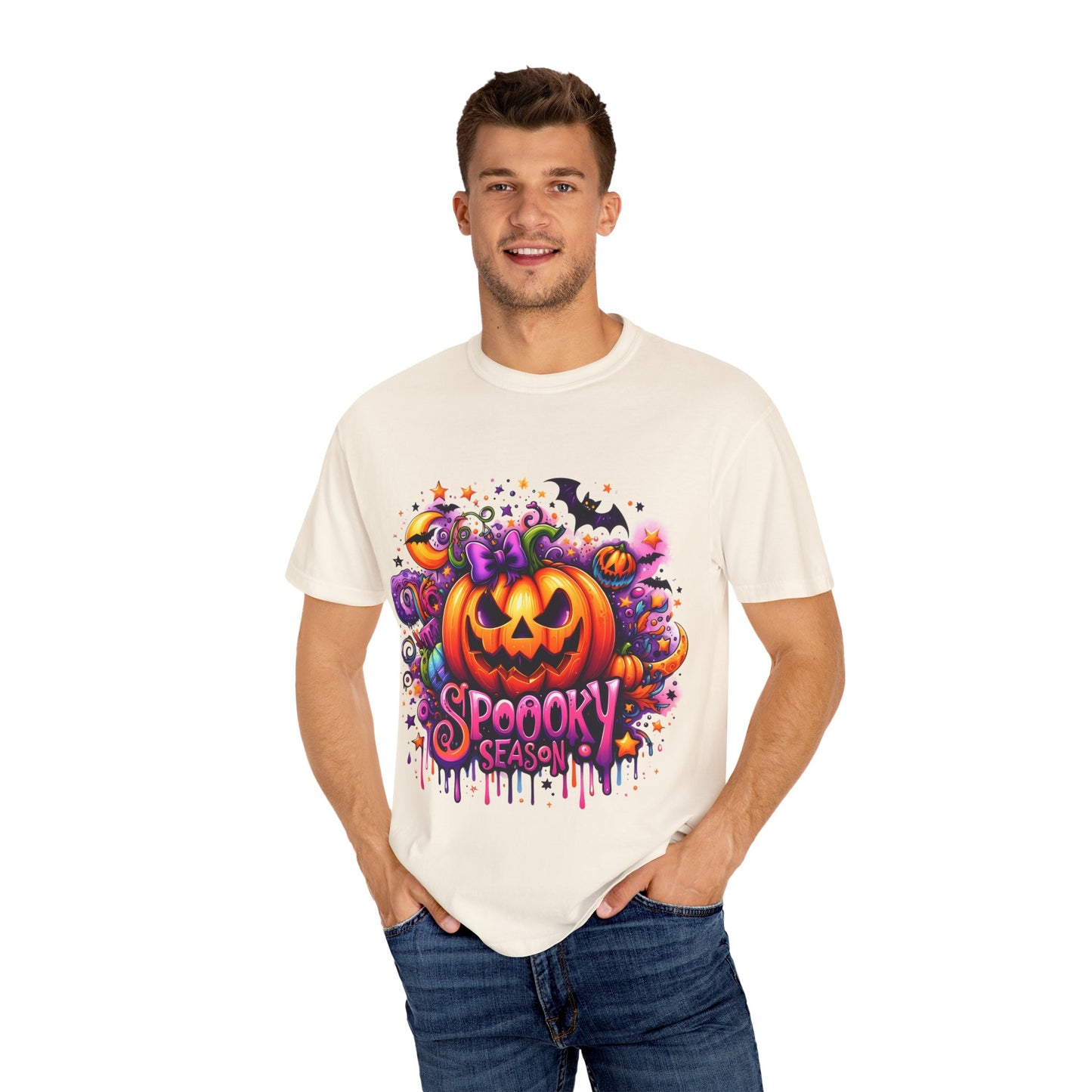 Spooky Season Unisex Garment-Dyed T-shirt