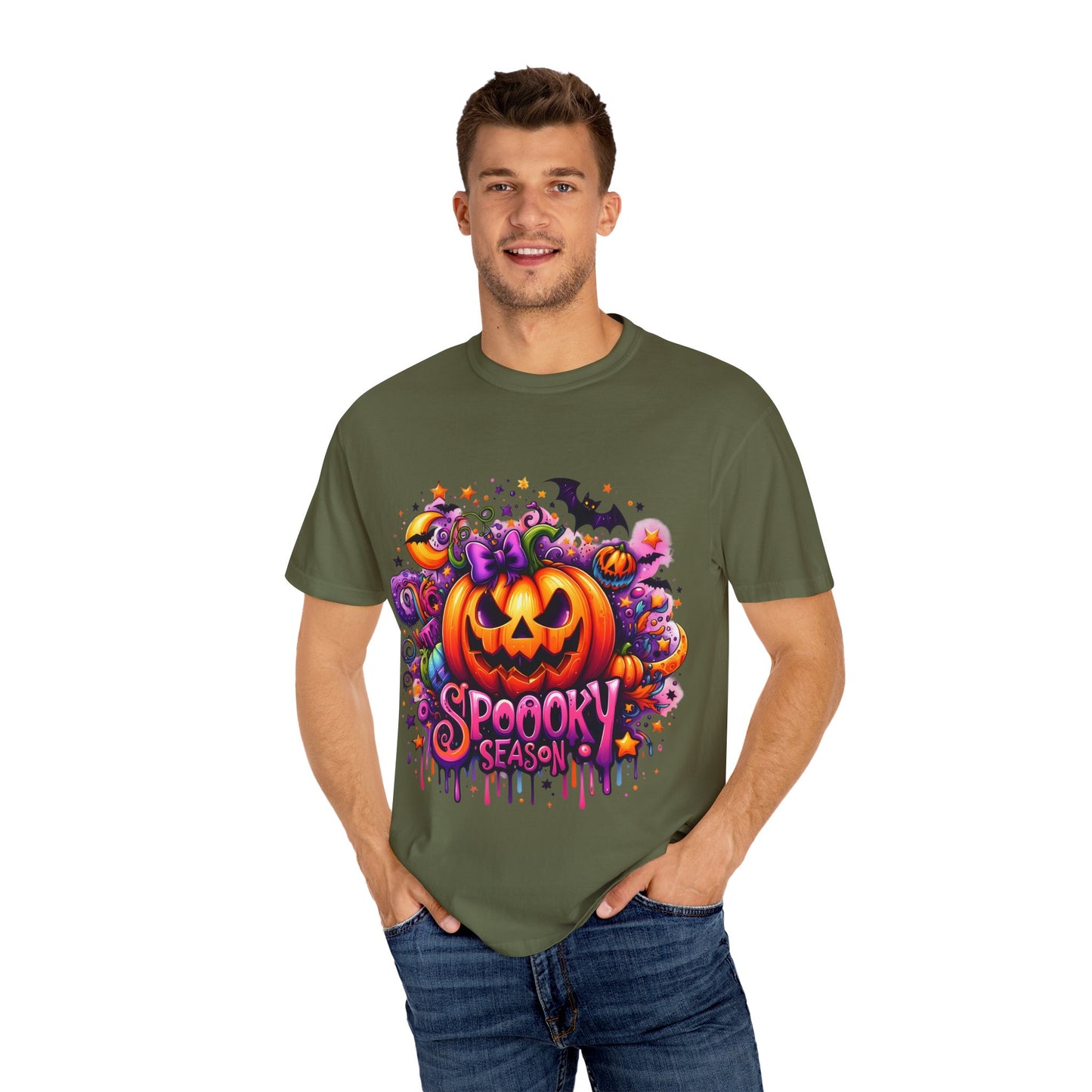 Spooky Season Unisex Garment-Dyed T-shirt