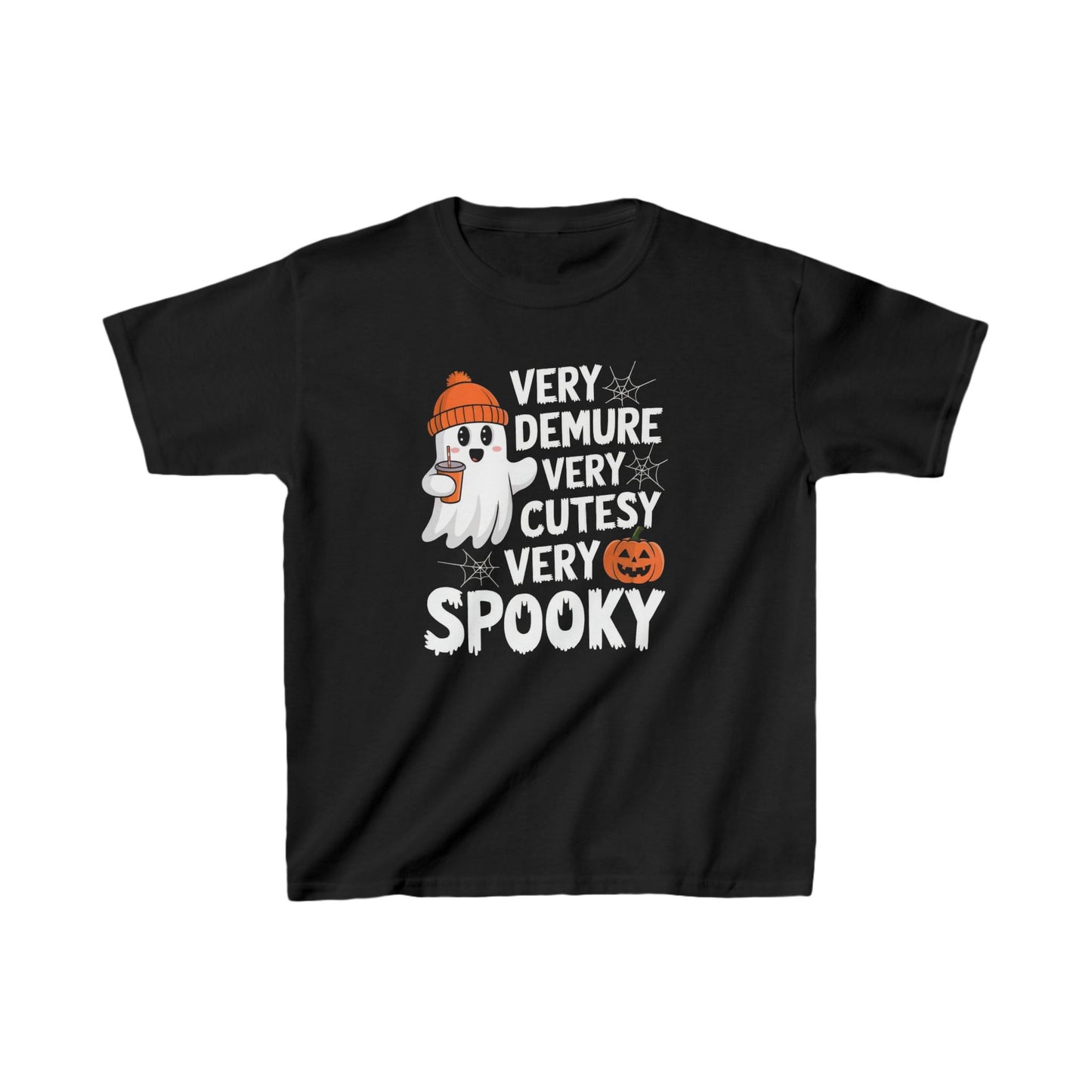 Very Demure Very Cutesy Very Spooky Kids Heavy Cotton™ Tee