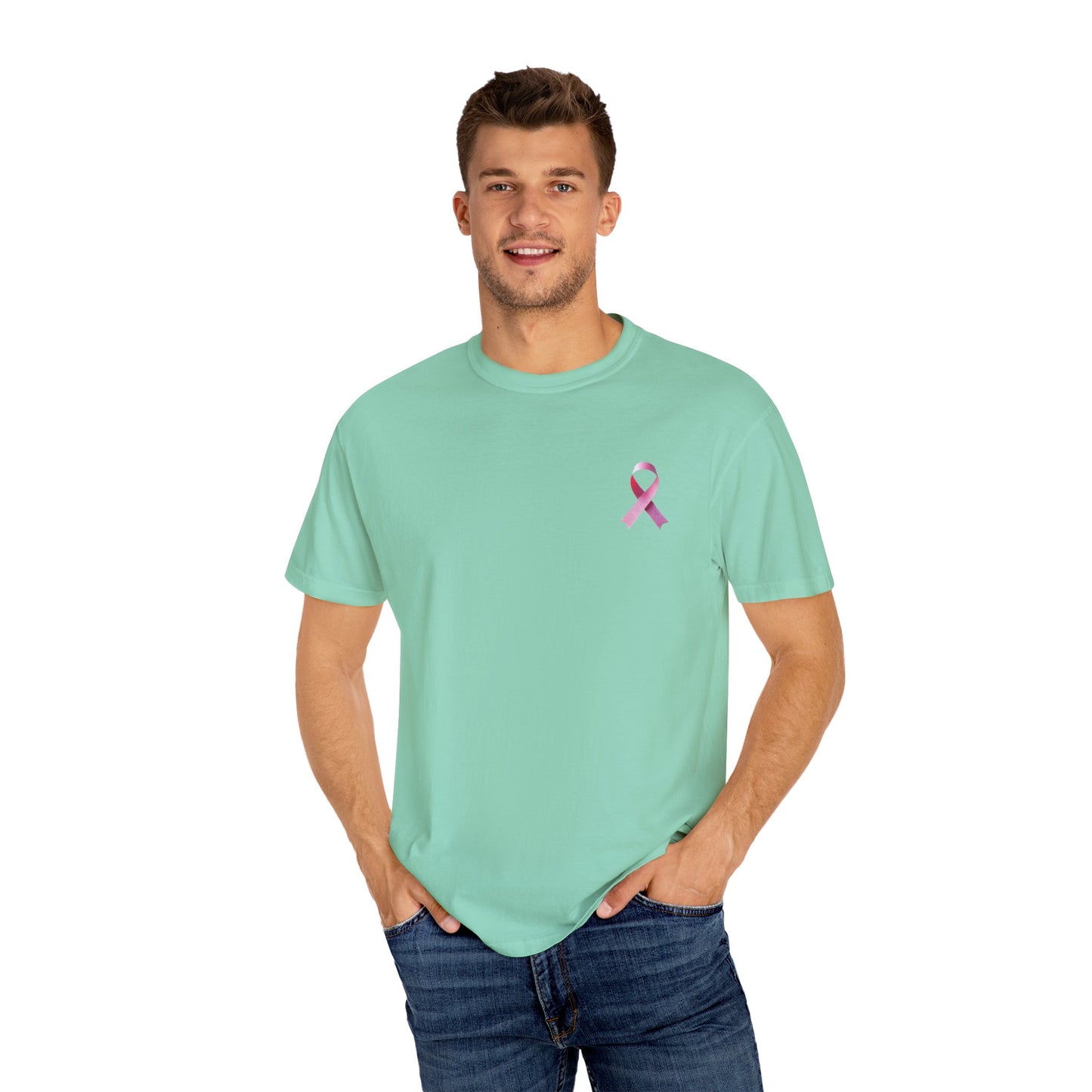 In October We Wear Pink Unisex Garment-Dyed T-shirt