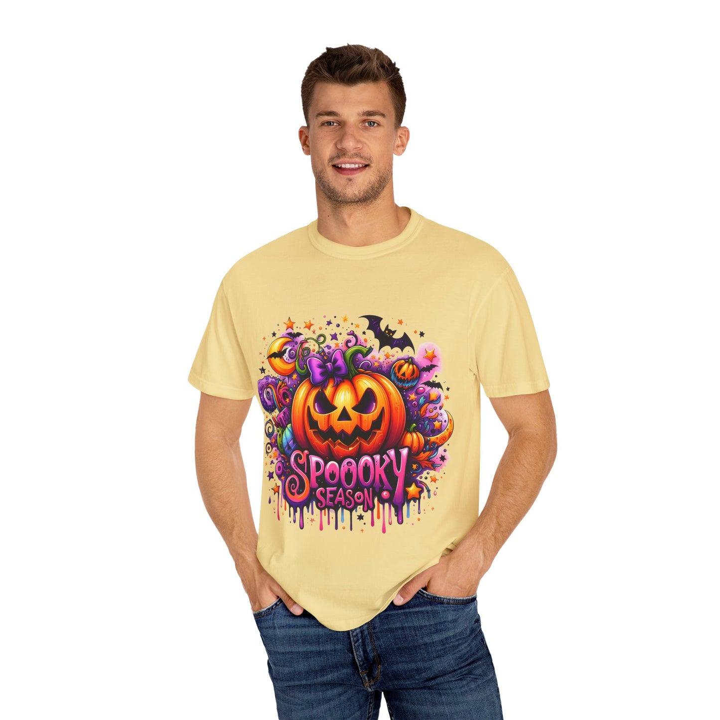 Spooky Season Unisex Garment-Dyed T-shirt