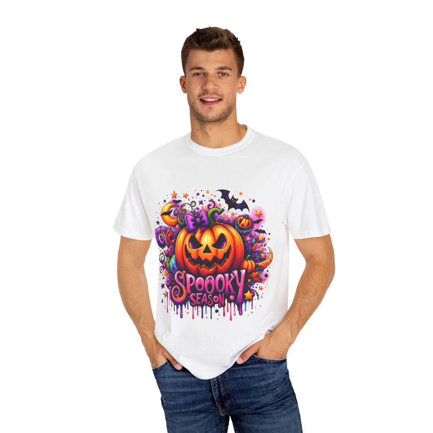 Spooky Season Unisex Garment-Dyed T-shirt