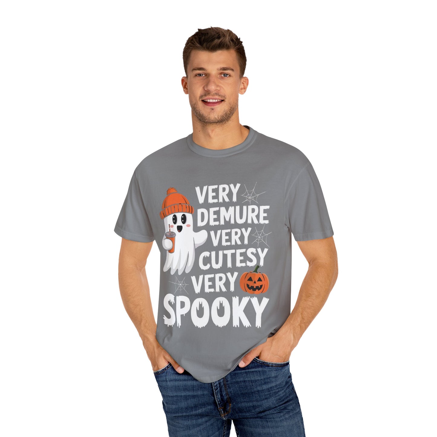 Very Demure Very Cutesy Very Spooky Unisex Garment-Dyed T-shirt