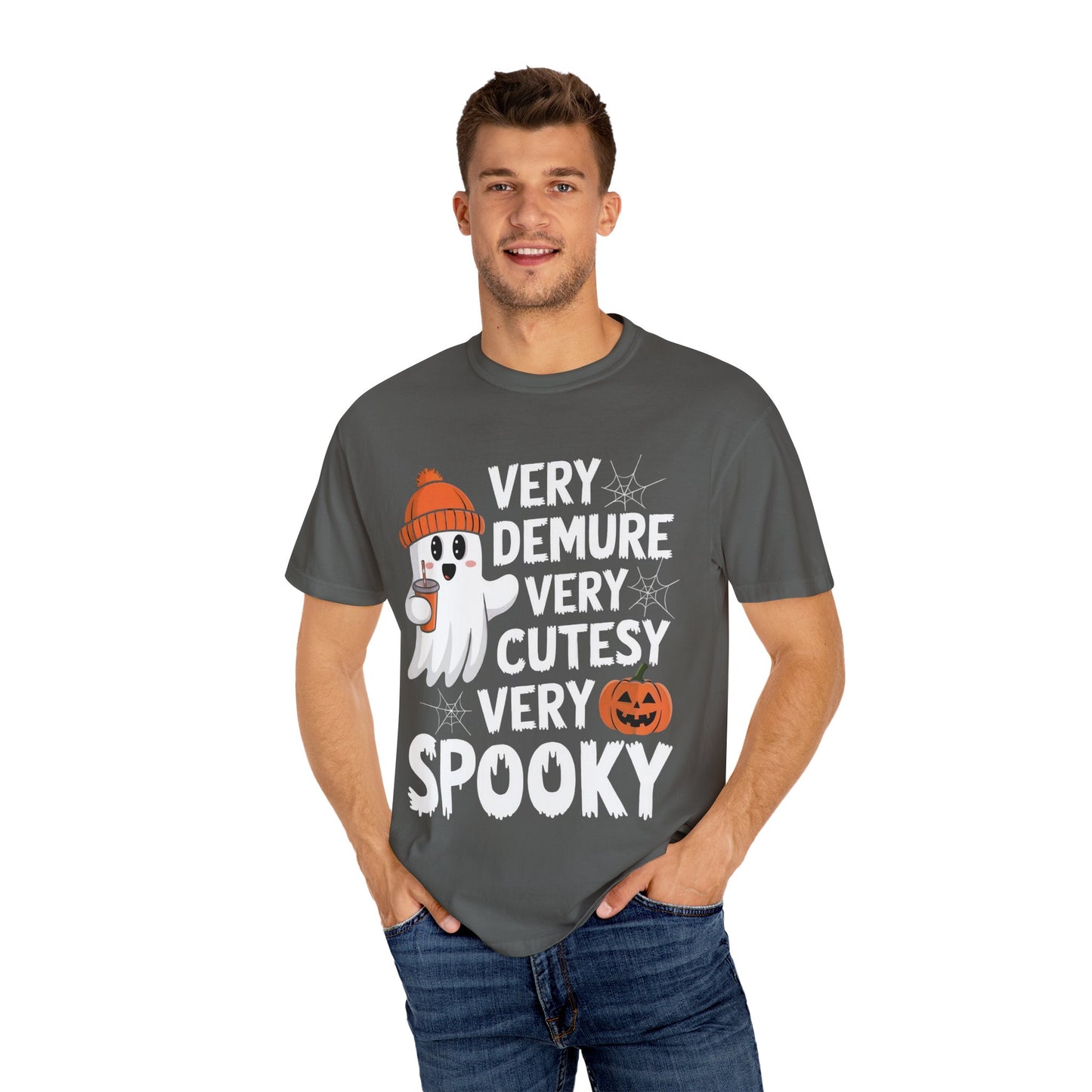 Very Demure Very Cutesy Very Spooky Unisex Garment-Dyed T-shirt