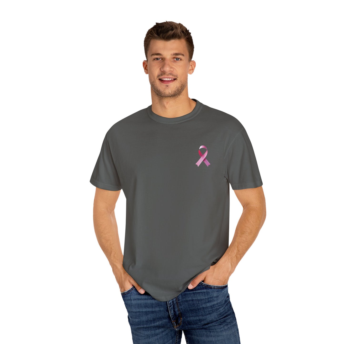 In October We Wear Pink Unisex Garment-Dyed T-shirt