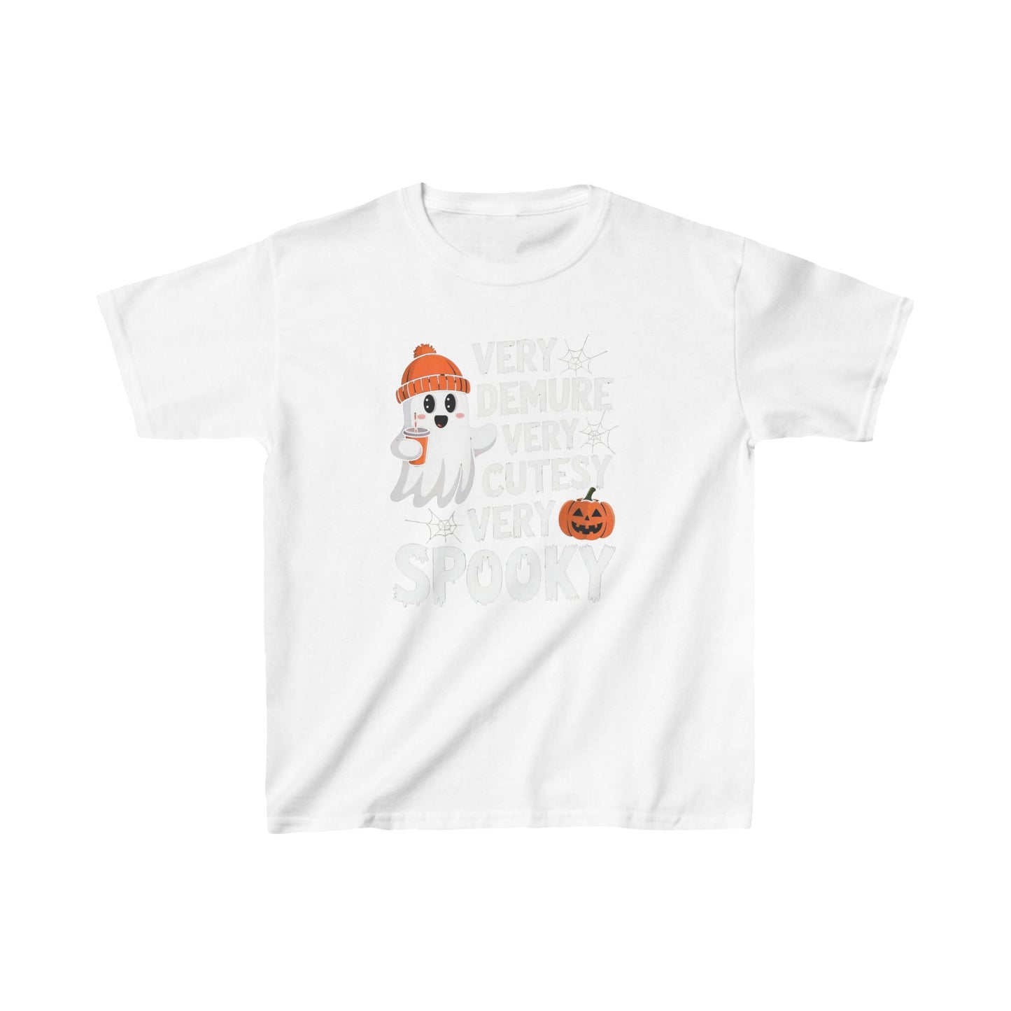 Very Demure Very Cutesy Very Spooky Kids Heavy Cotton™ Tee