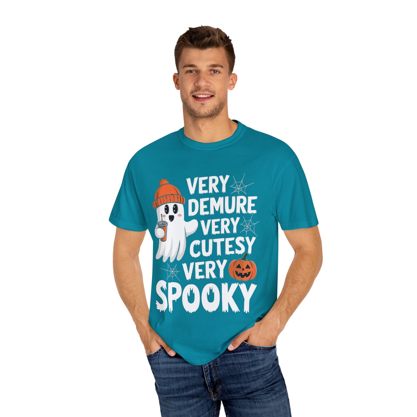 Very Demure Very Cutesy Very Spooky Unisex Garment-Dyed T-shirt