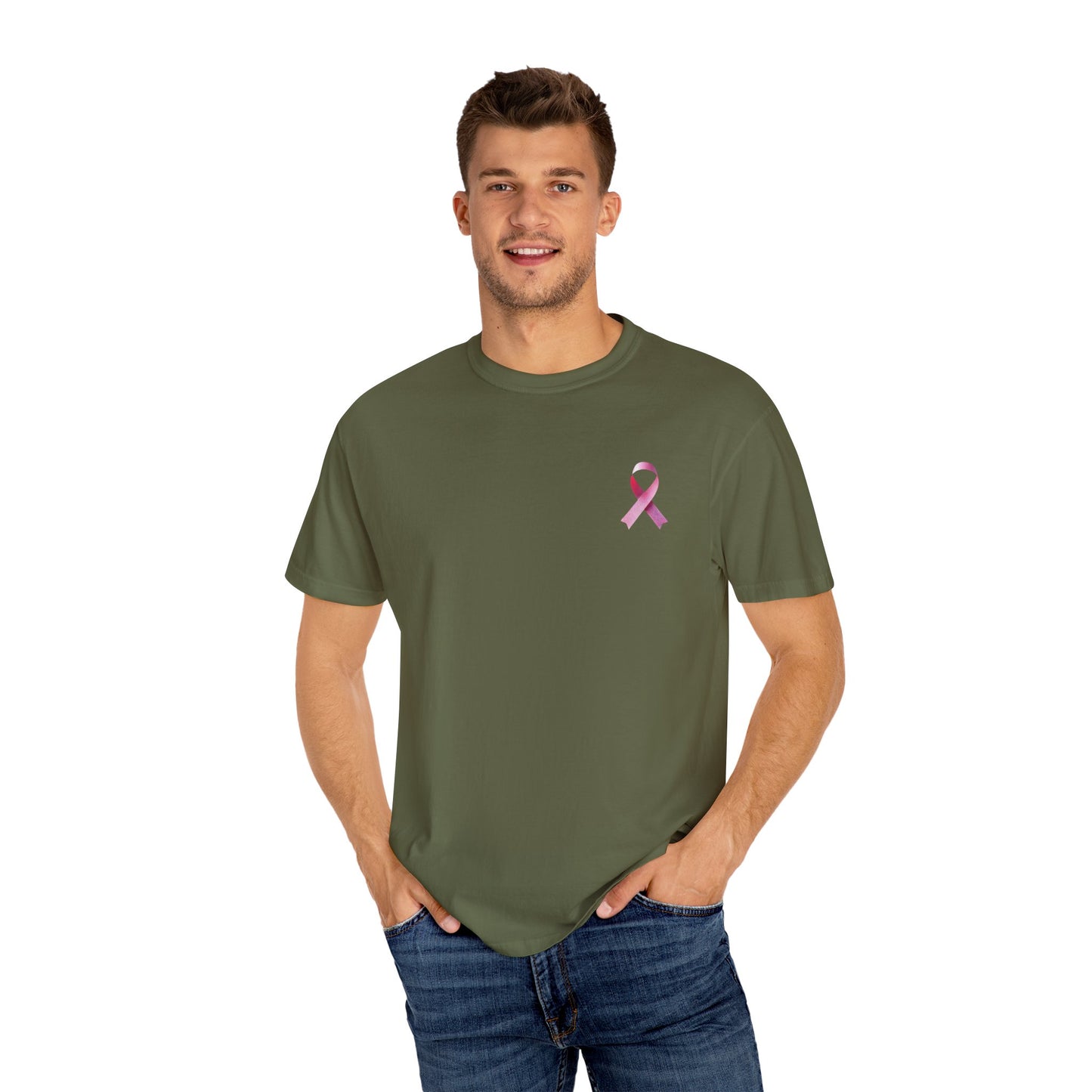 In October We Wear Pink Unisex Garment-Dyed T-shirt