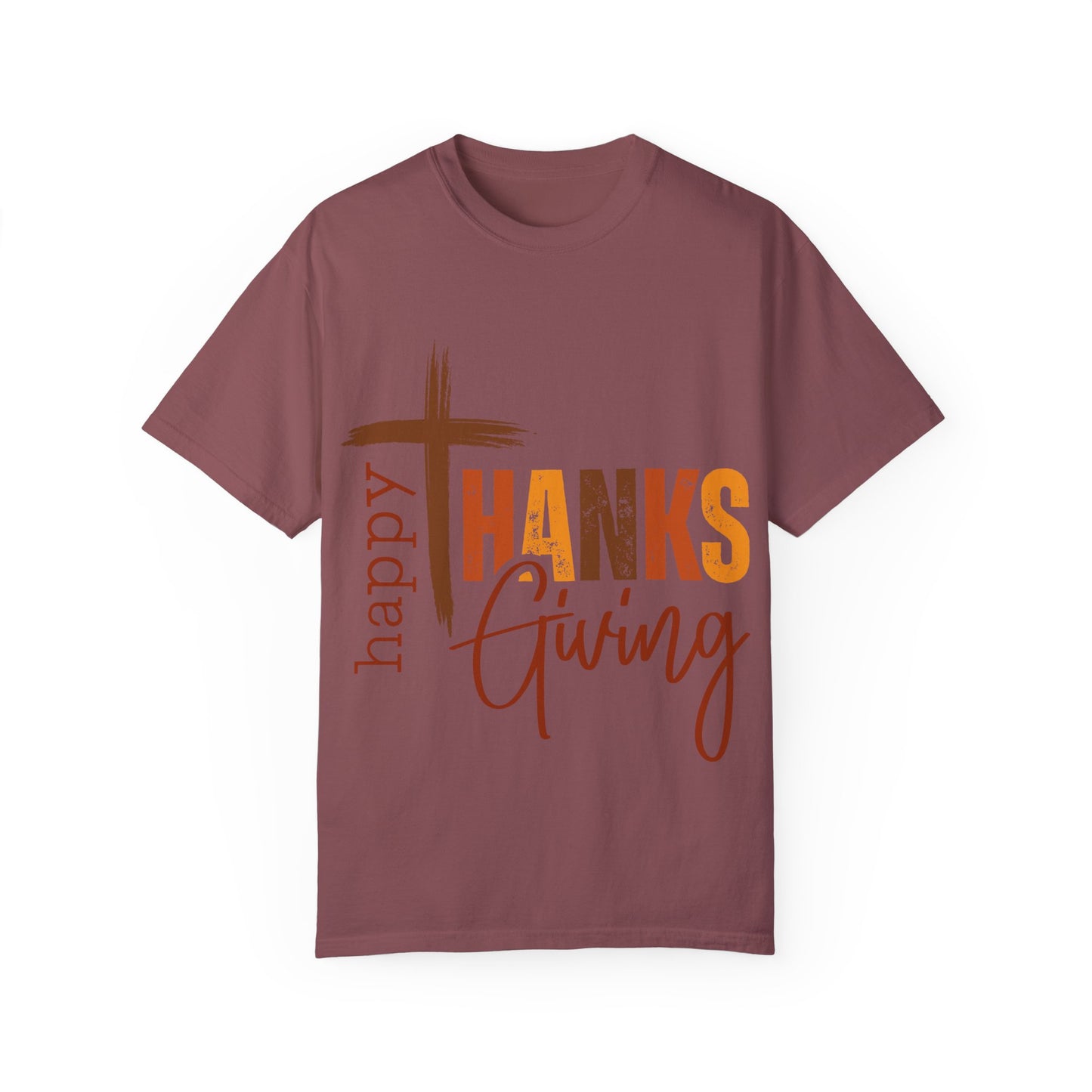 Happy Thanksgiving Unisex Garment-Dyed T-shirt