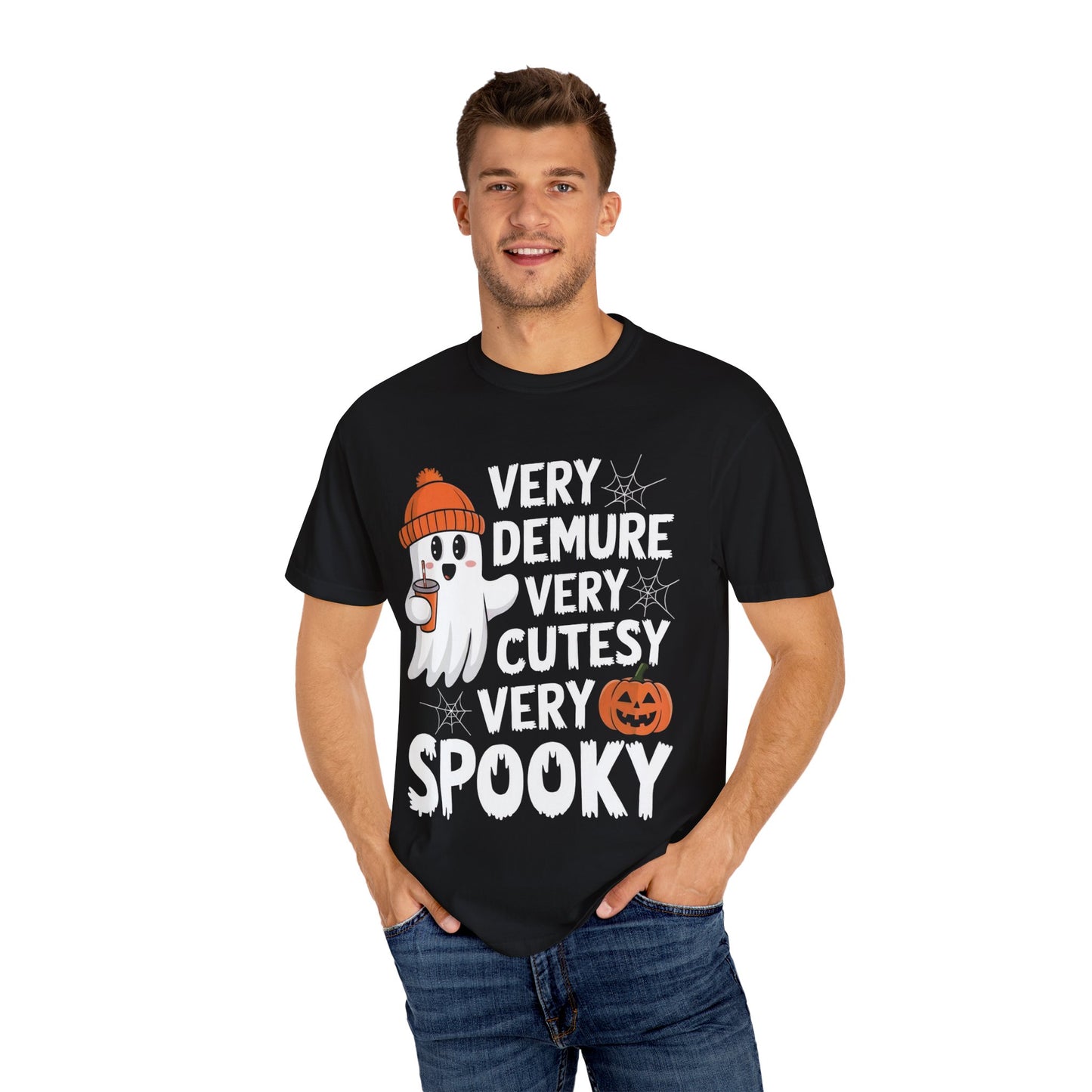 Very Demure Very Cutesy Very Spooky Unisex Garment-Dyed T-shirt