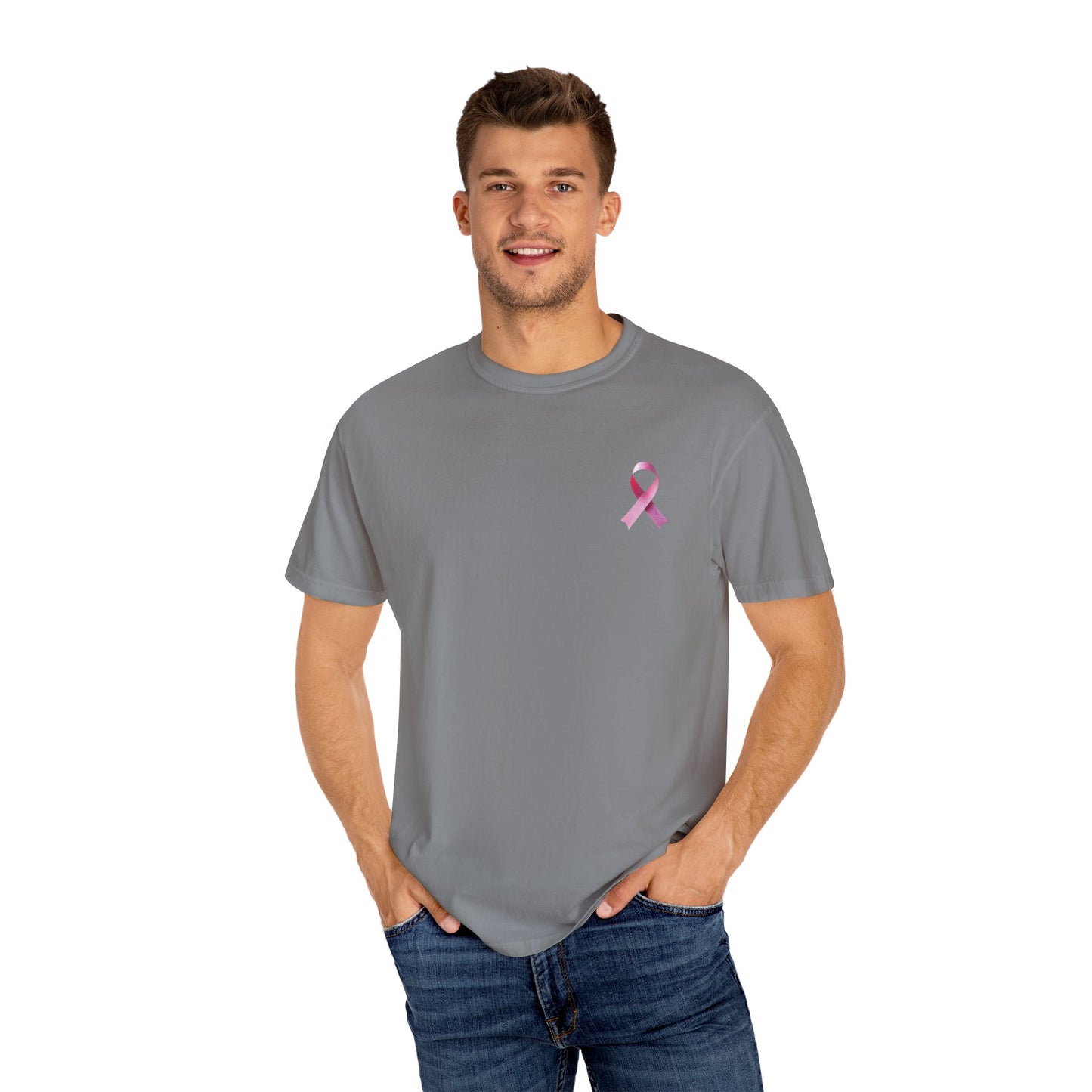 In October We Wear Pink Unisex Garment-Dyed T-shirt