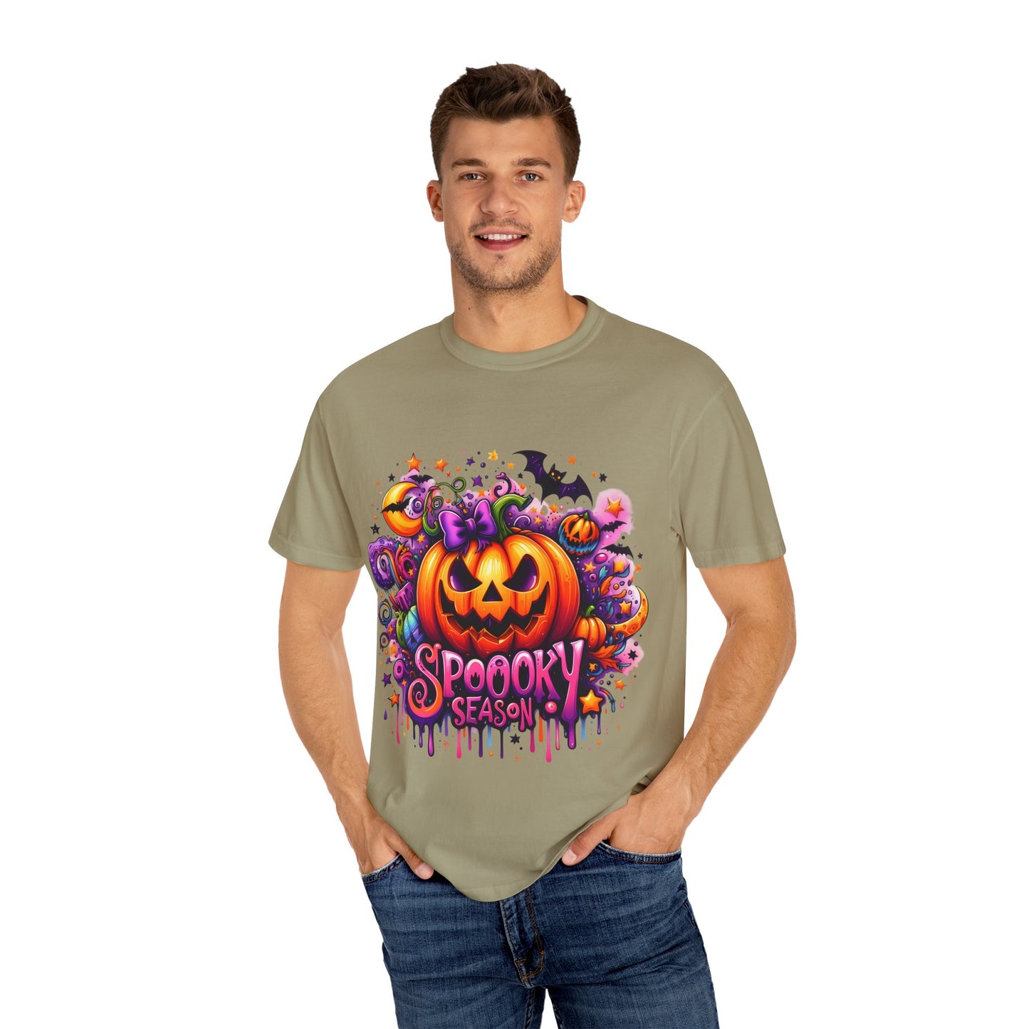 Spooky Season Unisex Garment-Dyed T-shirt