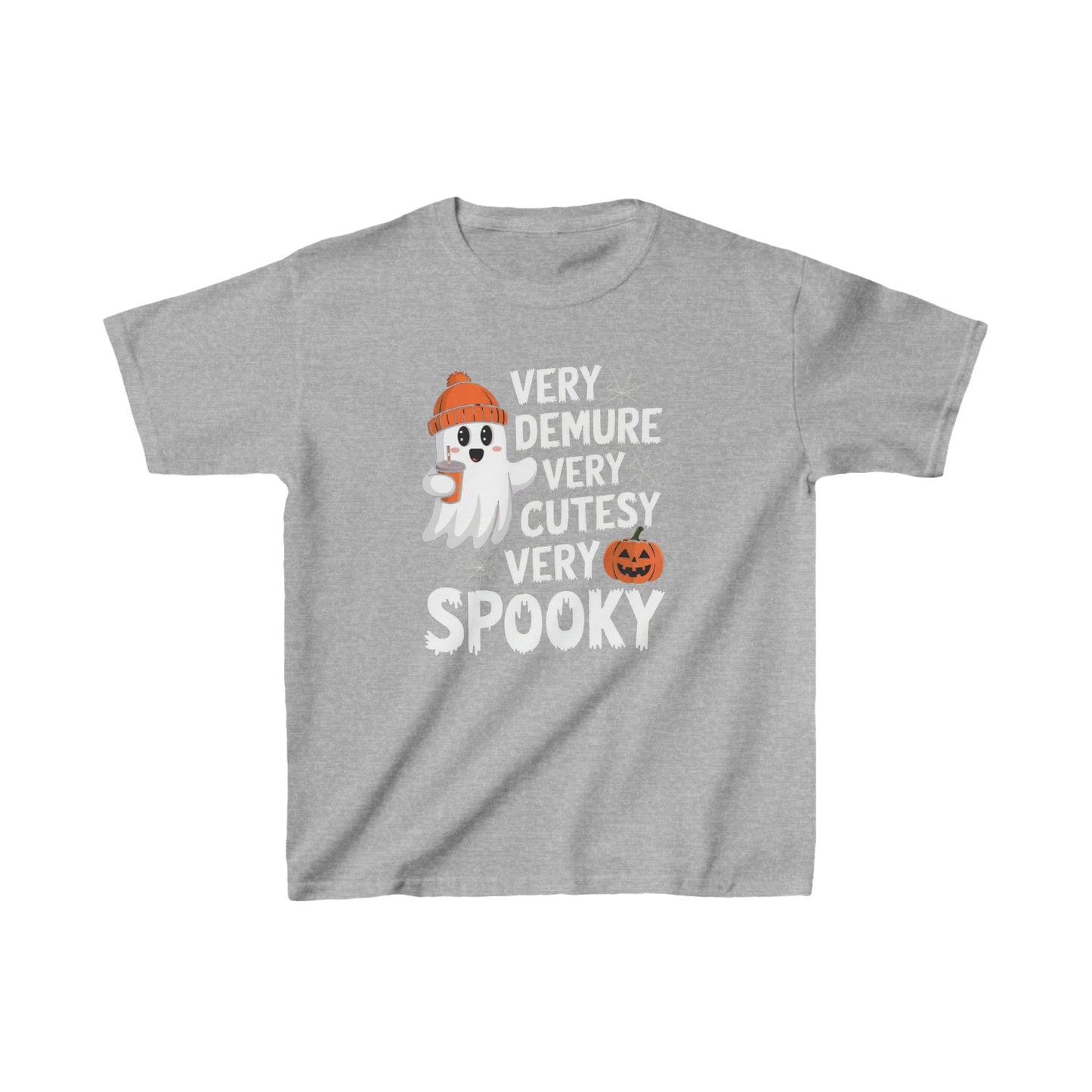 Very Demure Very Cutesy Very Spooky Kids Heavy Cotton™ Tee