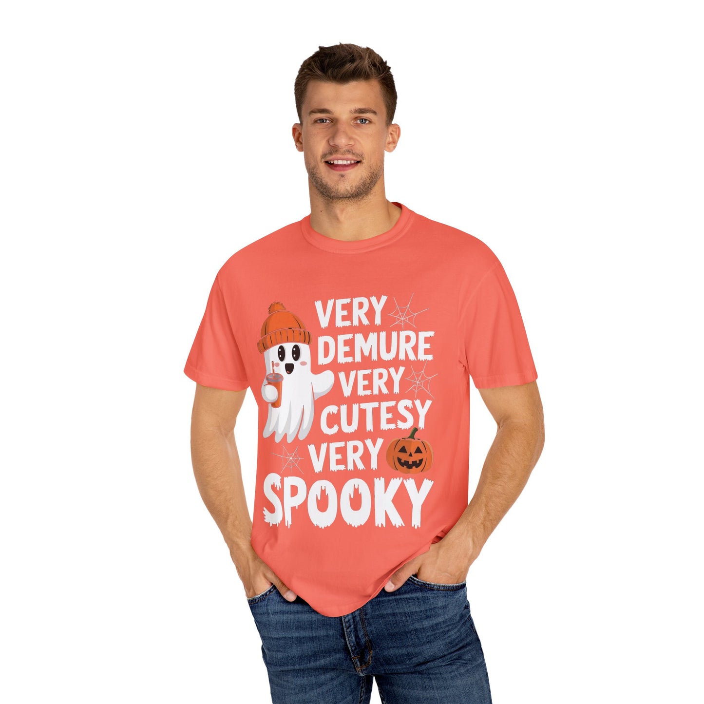 Very Demure Very Cutesy Very Spooky Unisex Garment-Dyed T-shirt