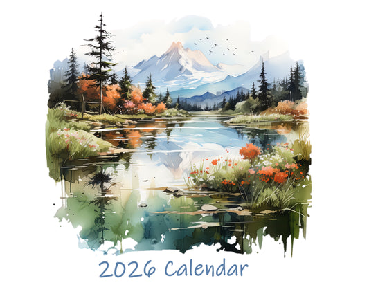 Mountain Scenery Calendar