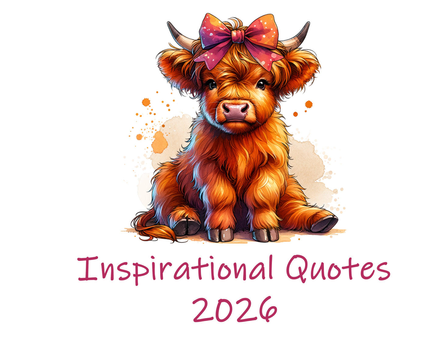 Highland Cows Inspirational A