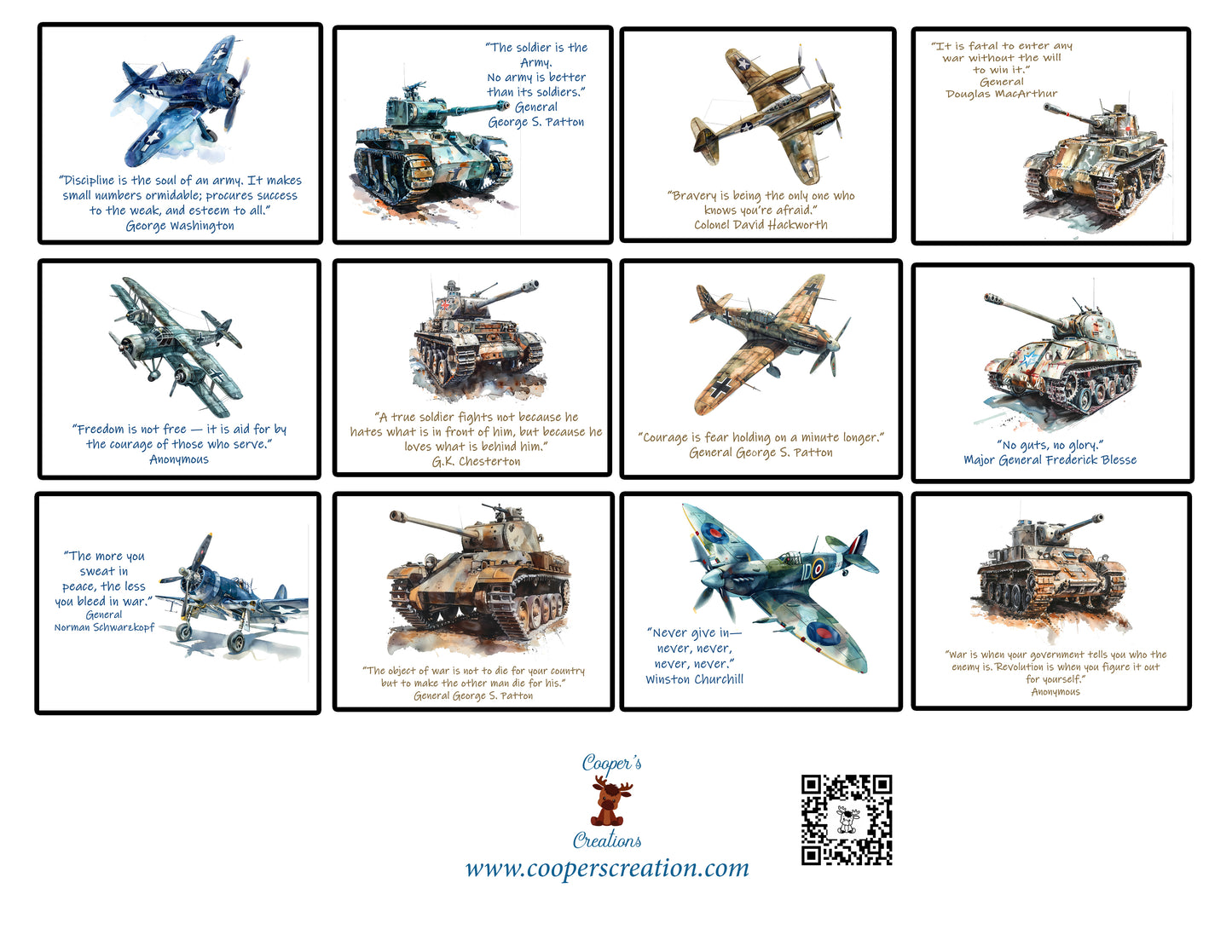 WW2 Planes and Tanks Calendar